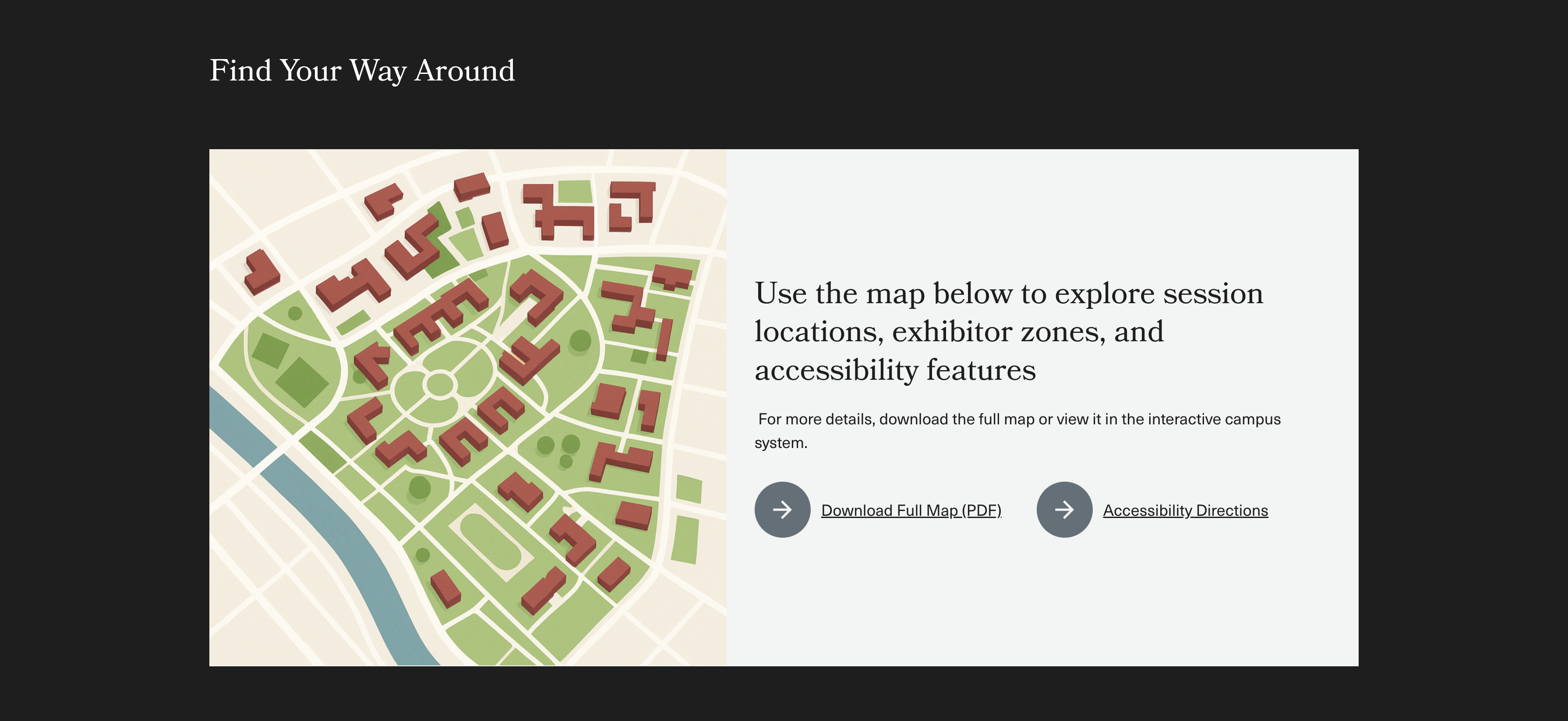 50-50 Component sample content with a map, text and a call to action