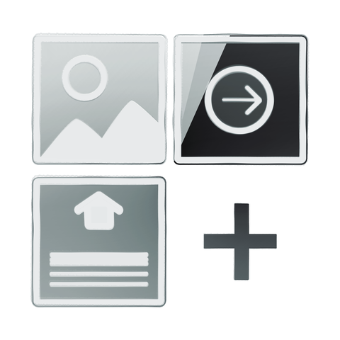 Sketch style mockup of icons arranged in a grid representing the HarvardSites Design System