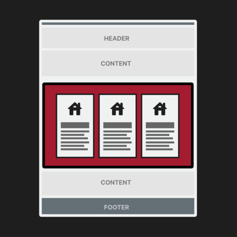 Button-style Card in page layout