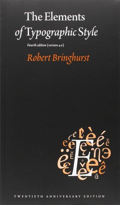 Cover of the book The Elements of Typography Style by Robert Bringhurst